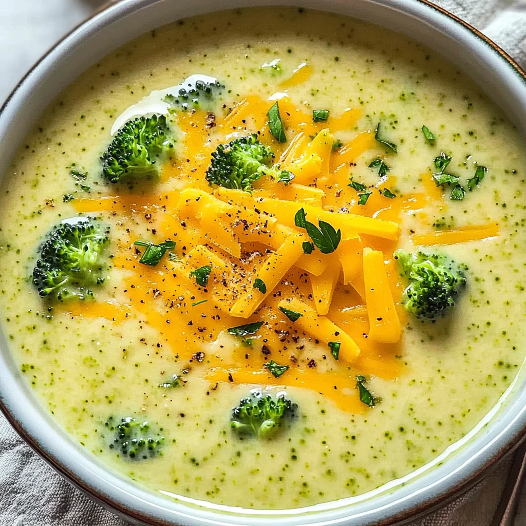 Brokkoli-Cheddar-Suppe