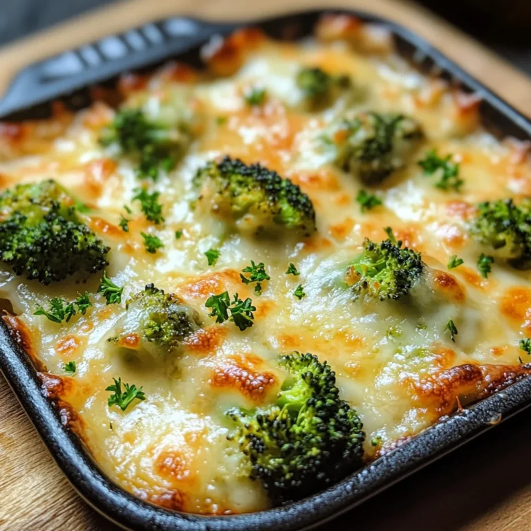 Brokkoliraspeln mit Käse überbacken
