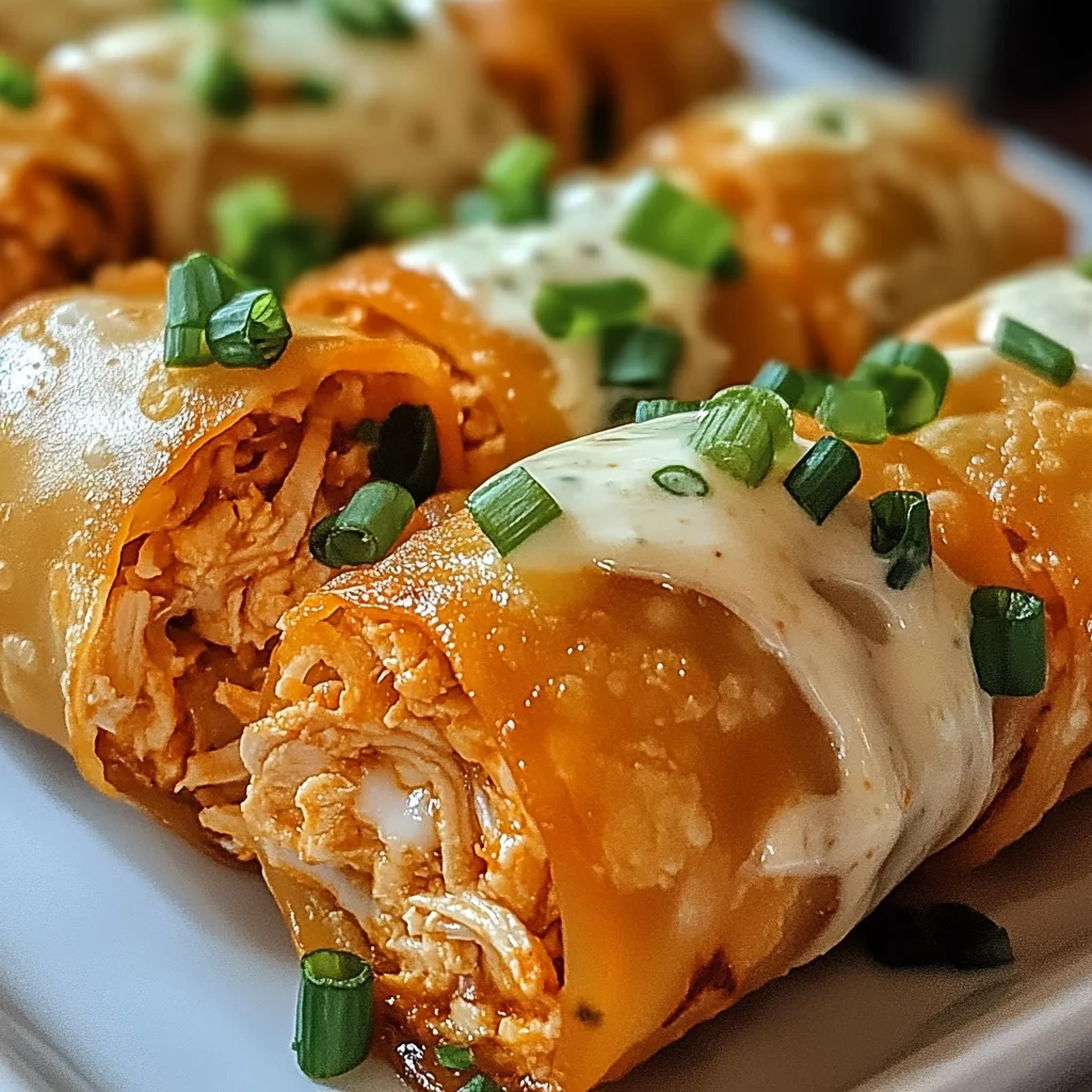 Buffalo Chicken Frühlingsrollen