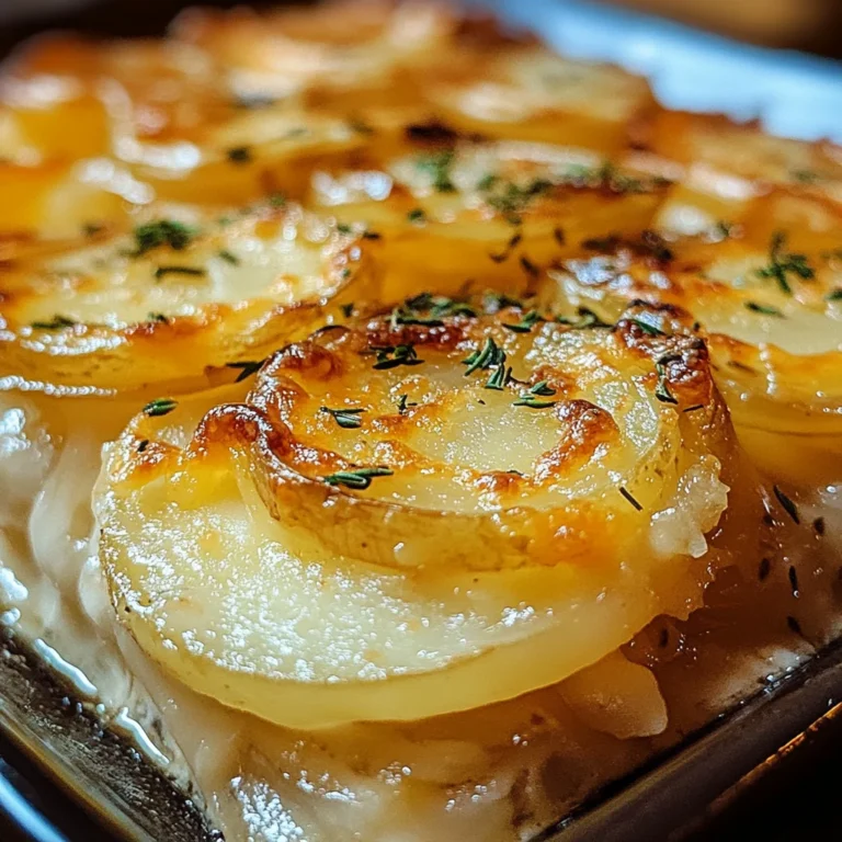 Cremiger French Onion Kartoffelauflauf