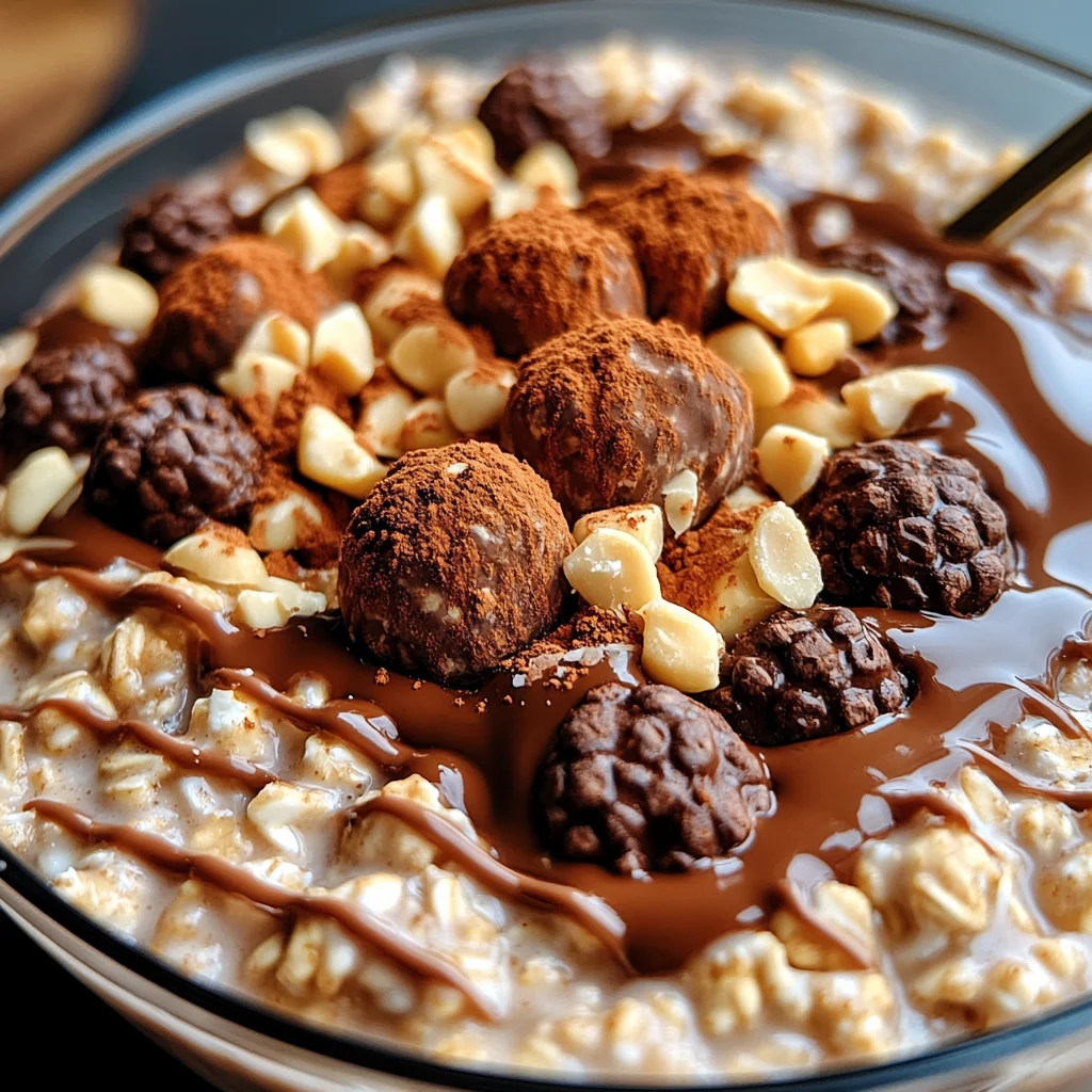 Ferrero Rocher Haferflocken für die Nacht