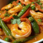 Garnelencurry mit Zuckerschoten