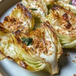 Gebackener Spitzkohl auf Tahini-Joghurt