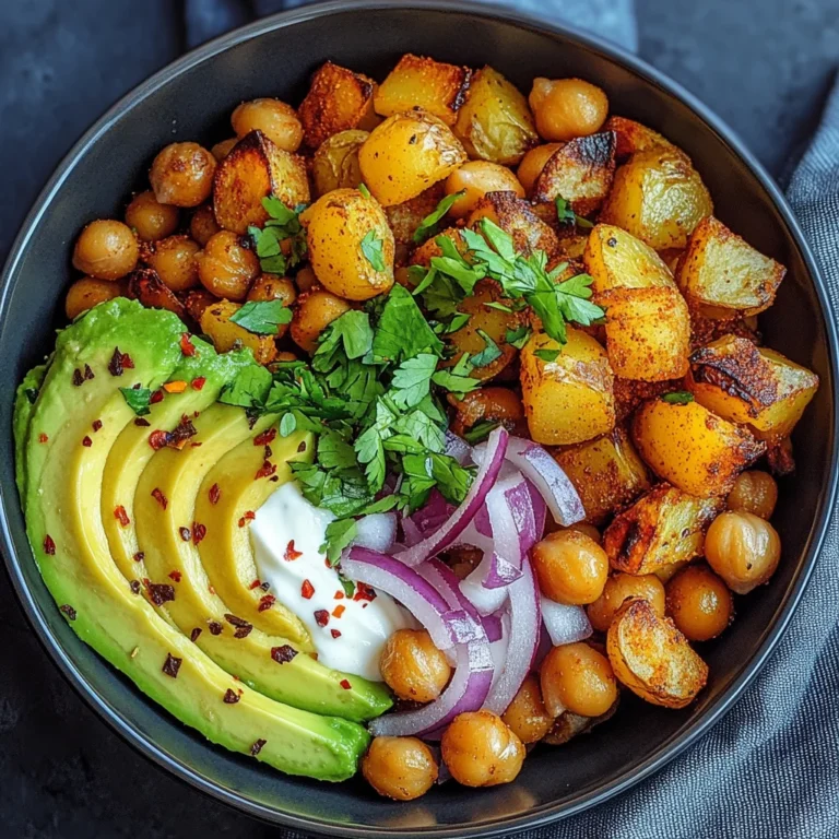Kartoffel-Kichererbsen-Bowl