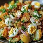 Knuspriger Kartoffelsalat