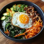 Koreanische Schale Bibimbap