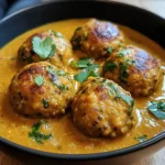 Linsenbällchen in Currysauce
