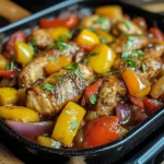 Schaschlik-Topf aus dem Ofen