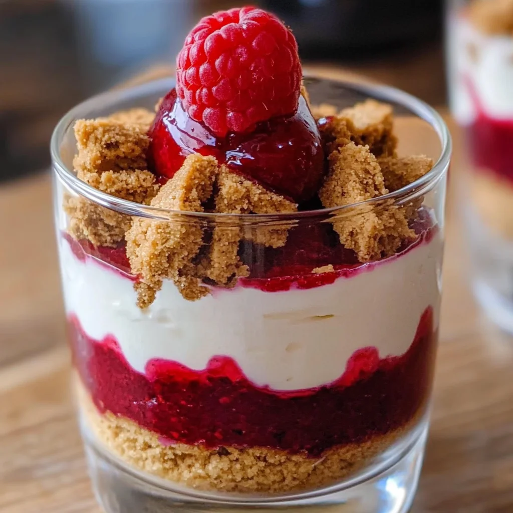 Spekulatius Dessert mit Himbeeren – Nachtisch zu Weihnachten