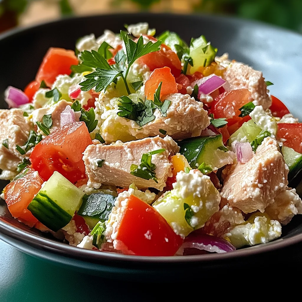 Thunfisch-Hüttenkäse-Salat