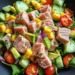 Thunfischsalat mit frischem Gemüse