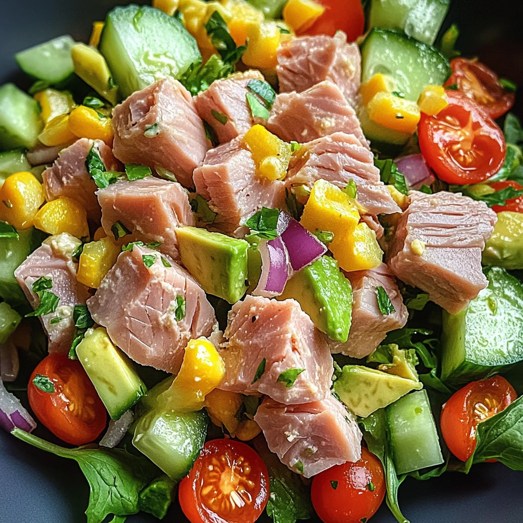 Thunfischsalat mit frischem Gemüse