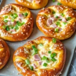 Überbackene Brezeln mit Schinken & Käse