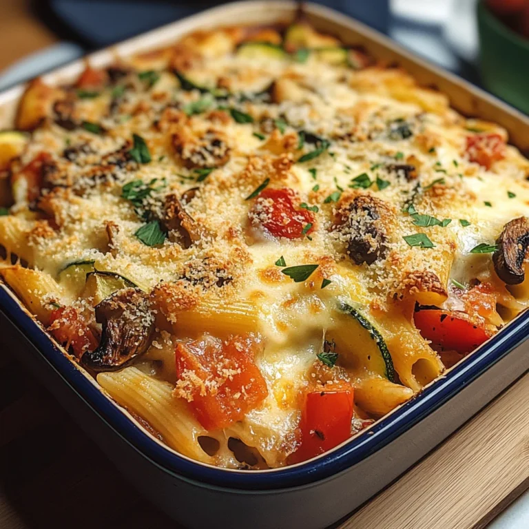 Vegetarischer Nudelauflauf