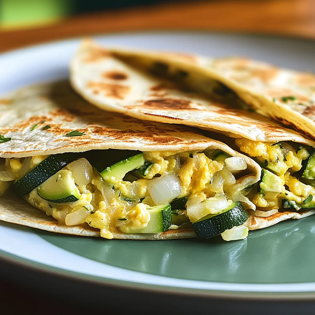 Zucchini-Frühstücks-Tortillas
