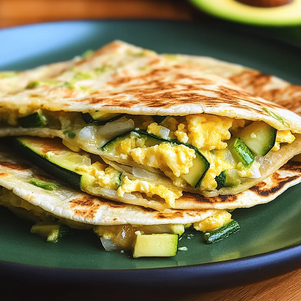 Zucchini-Frühstücks-Tortillas