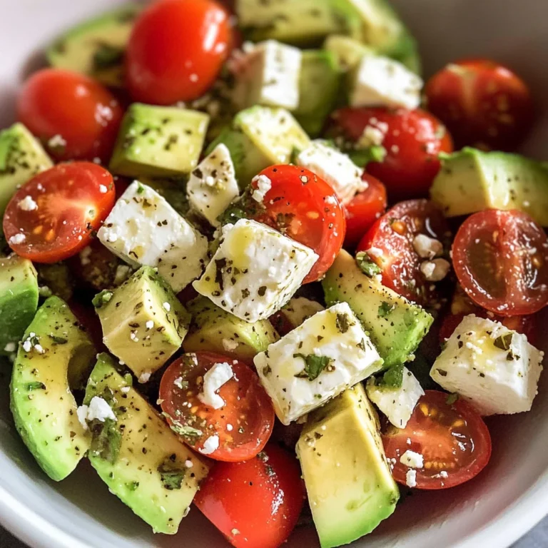 Avocado-Salat mit Feta & Tomaten