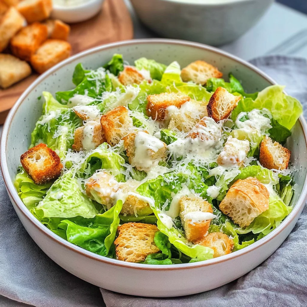 Caesar Salad - ohne Ei & Sardellen