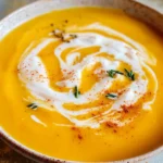 Cremige Butternut-Kürbis-Suppe