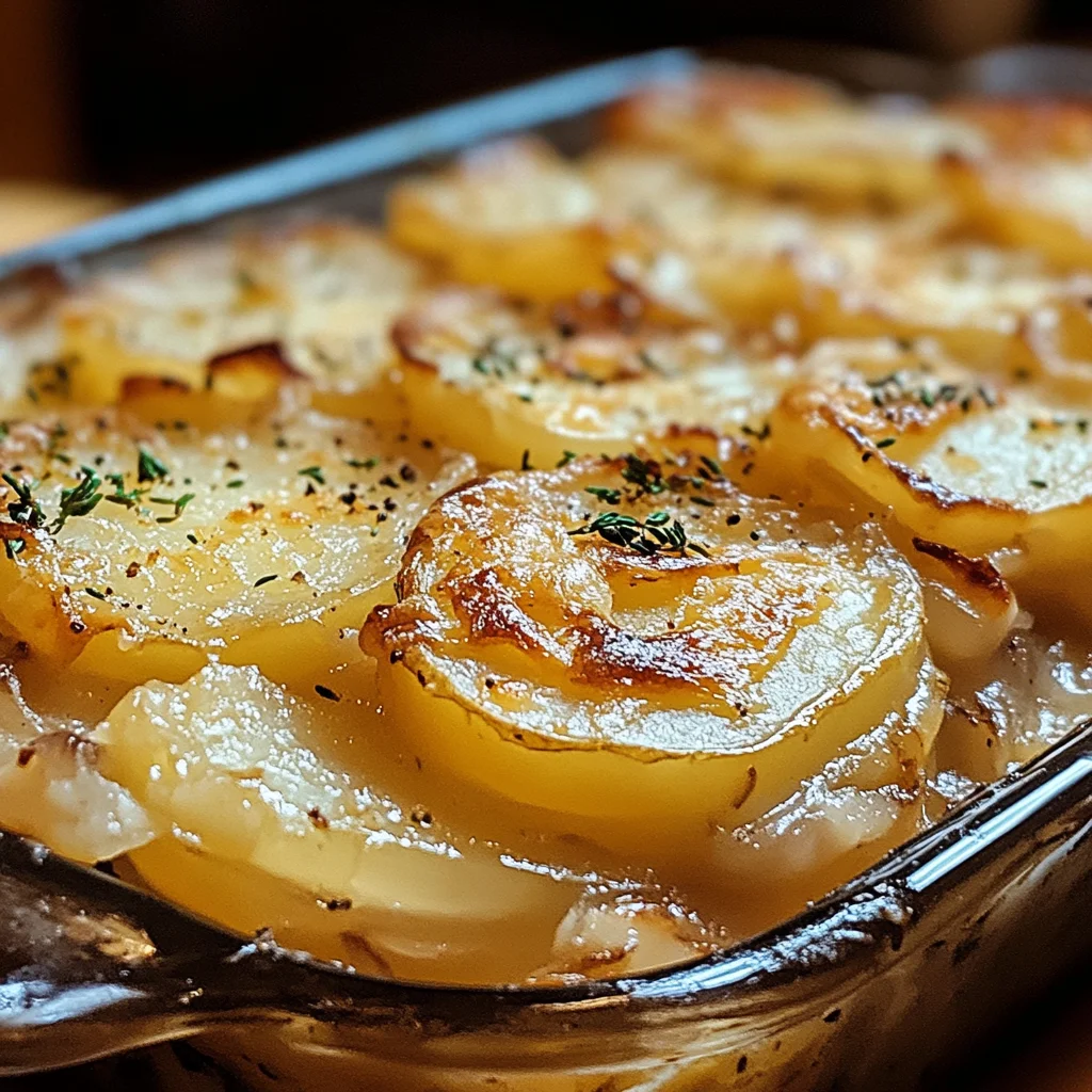 Cremiger French Onion Kartoffelauflauf