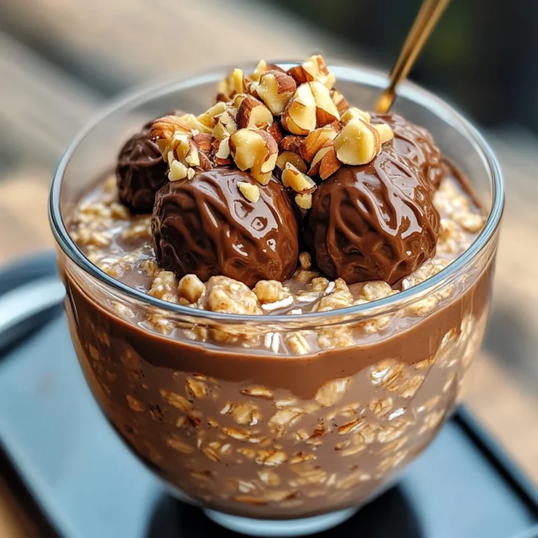 Ferrero Rocher Haferflocken für die Nacht