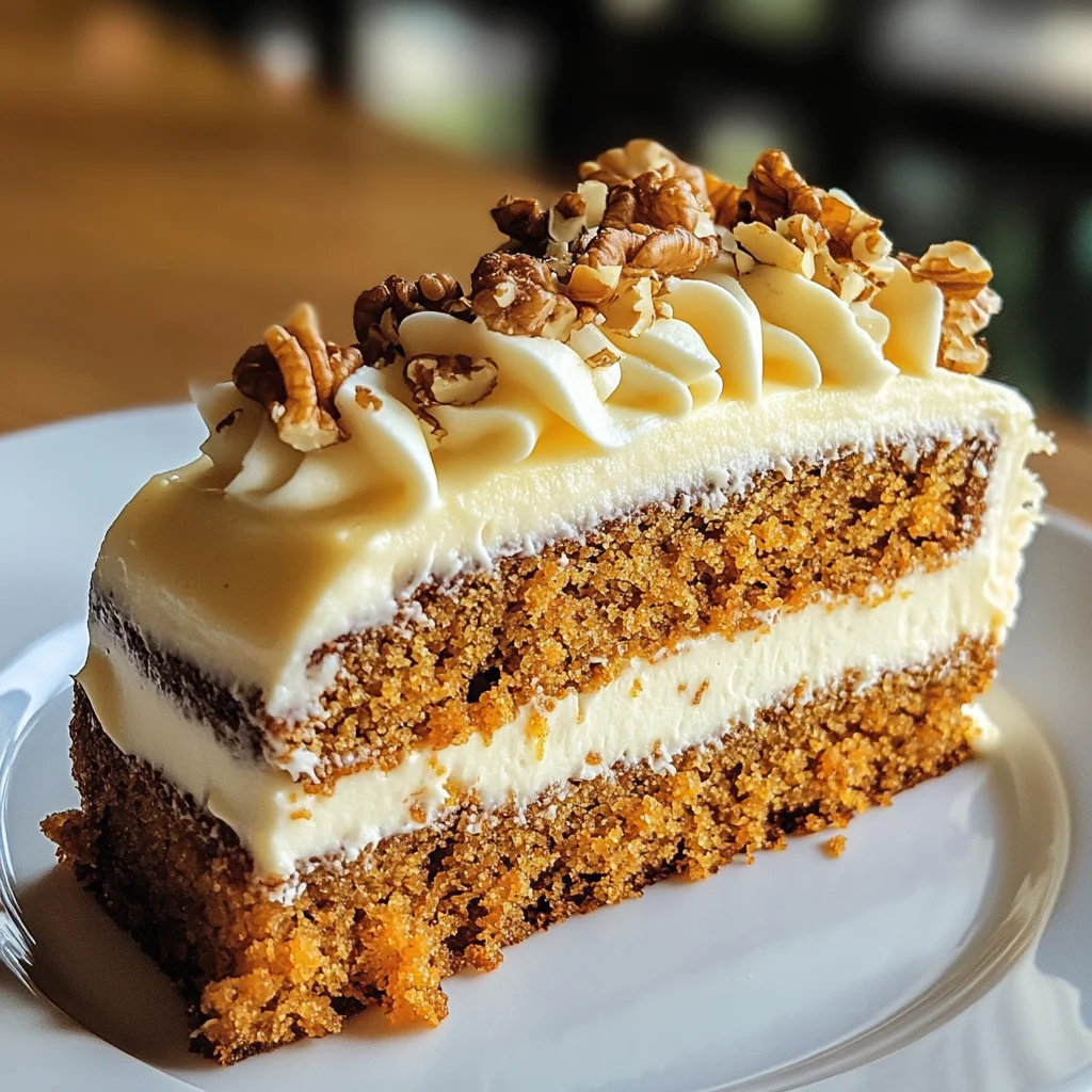 Karottenkuchen mit Weißer Schokoladenmousse