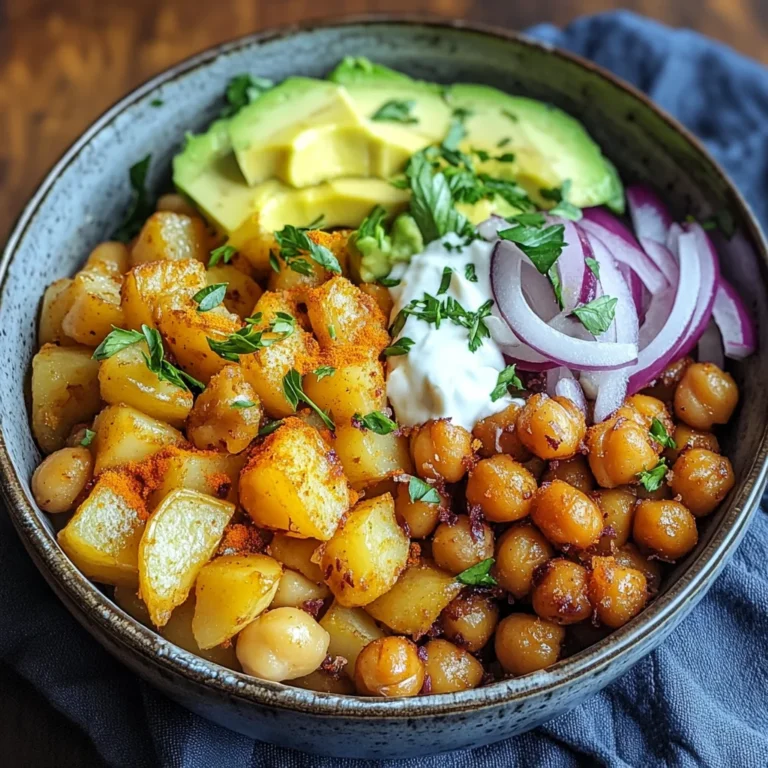 Kartoffel-Kichererbsen-Bowl