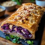 Knuspriger Rotkohlstrudel