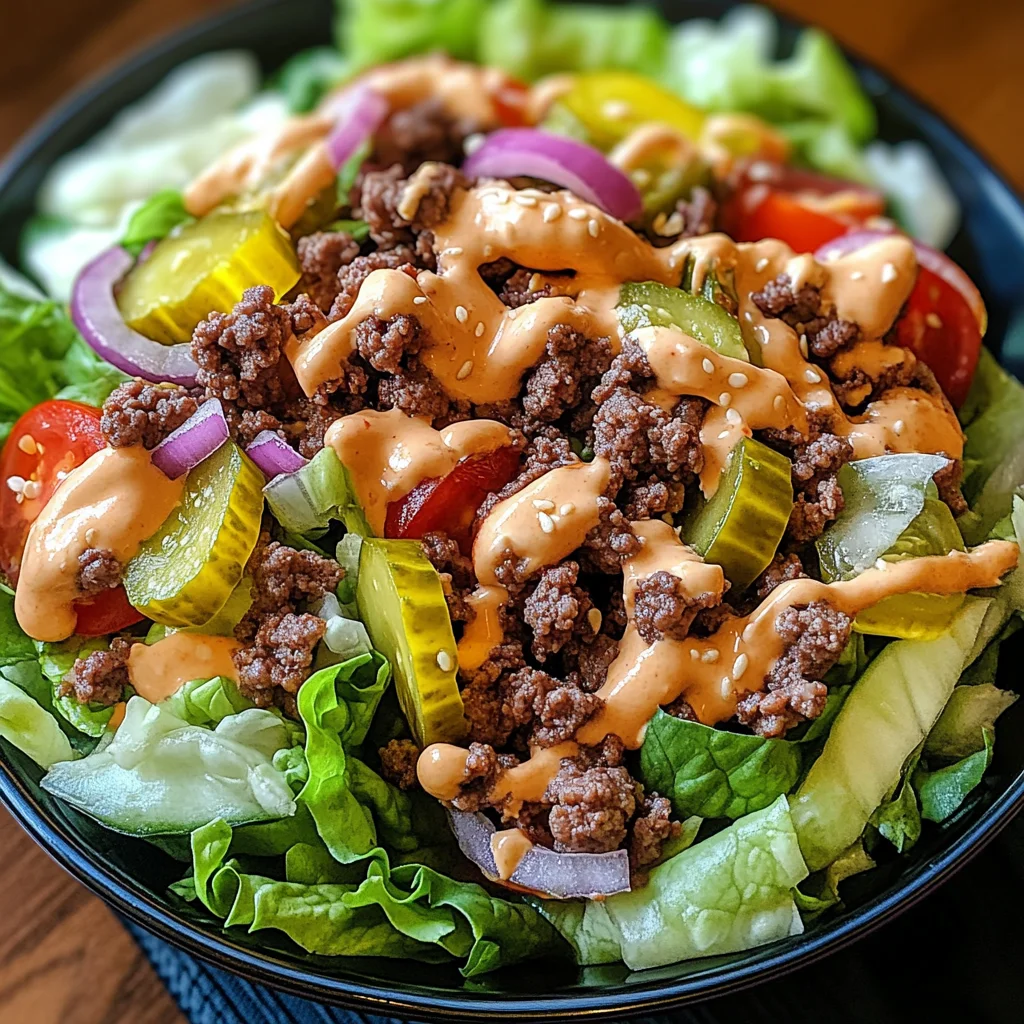 Low Carb Big Mac Salat