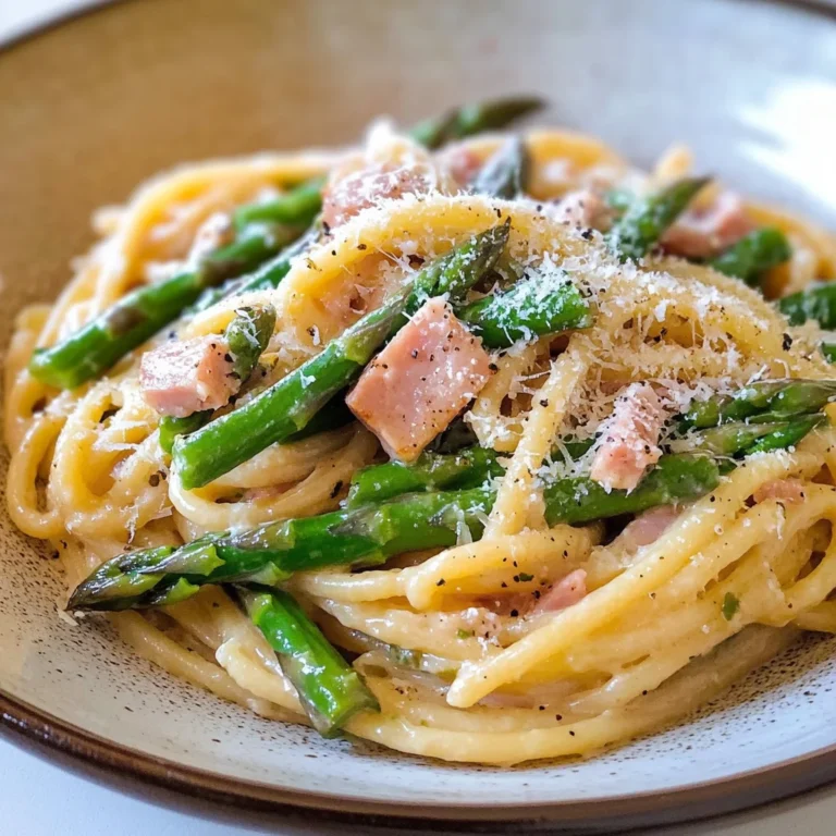 Pasta mit grünem Spargel