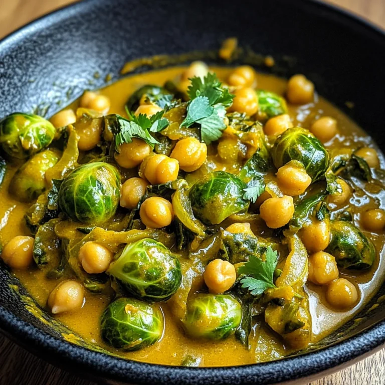 Rosenkohl-Curry mit Kichererbsen