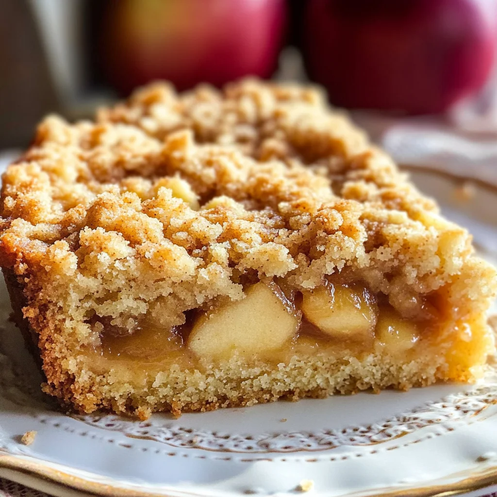 Schneller Apfelkuchen mit Streusel & Apfelmus – so saftig!
