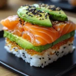 Sushi-Burger – Ein glutenfreies Rezept mit Avocado und Lachs