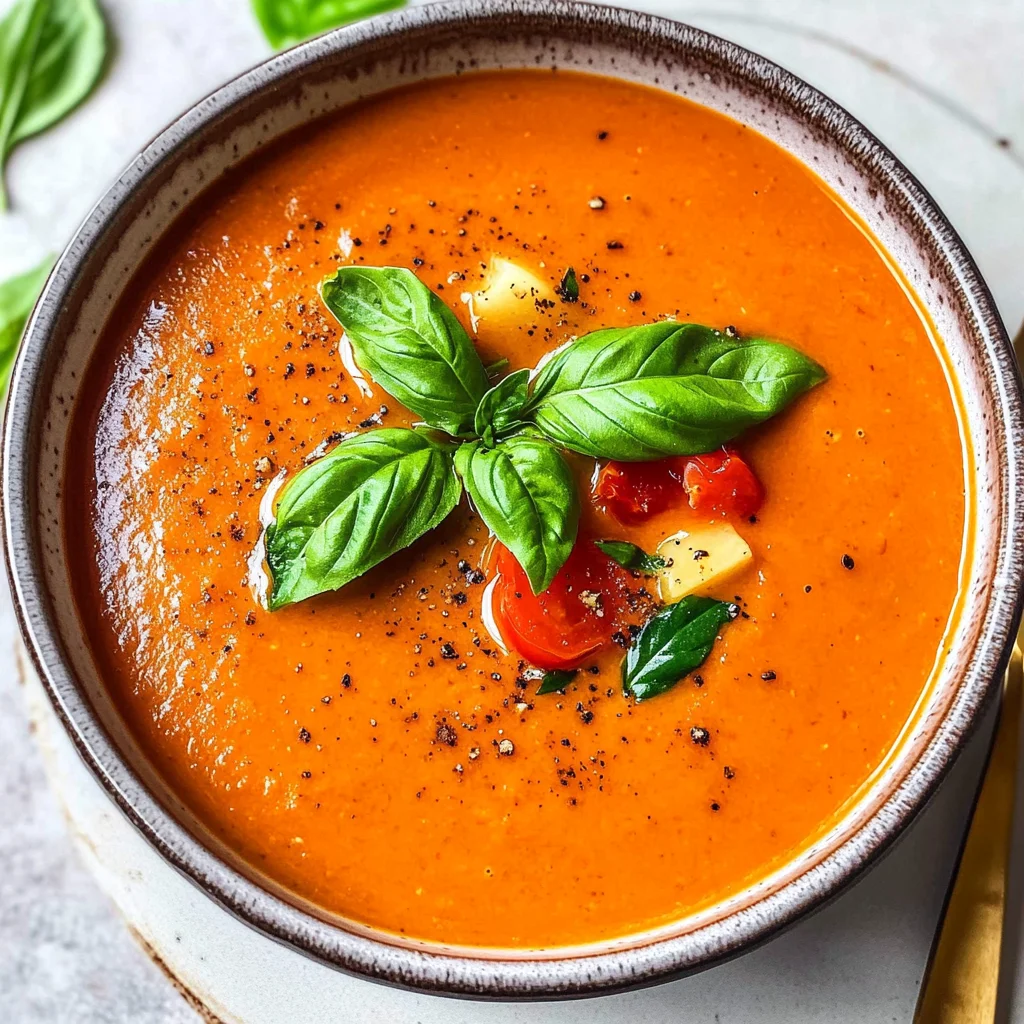 Tomaten-Paprika-Suppe aus dem Ofen