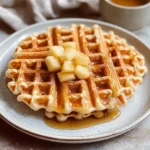 Waffeln mit Apfelmus statt Zucker