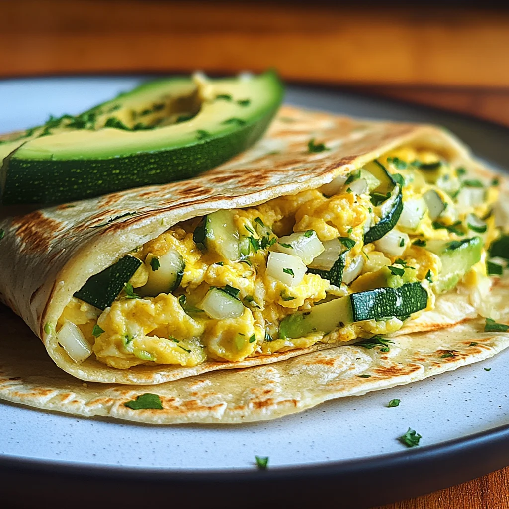 Zucchini-Frühstücks-Tortillas