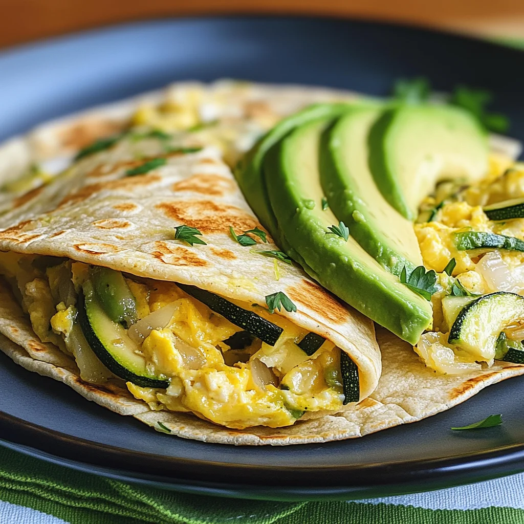 Zucchini-Frühstücks-Tortillas