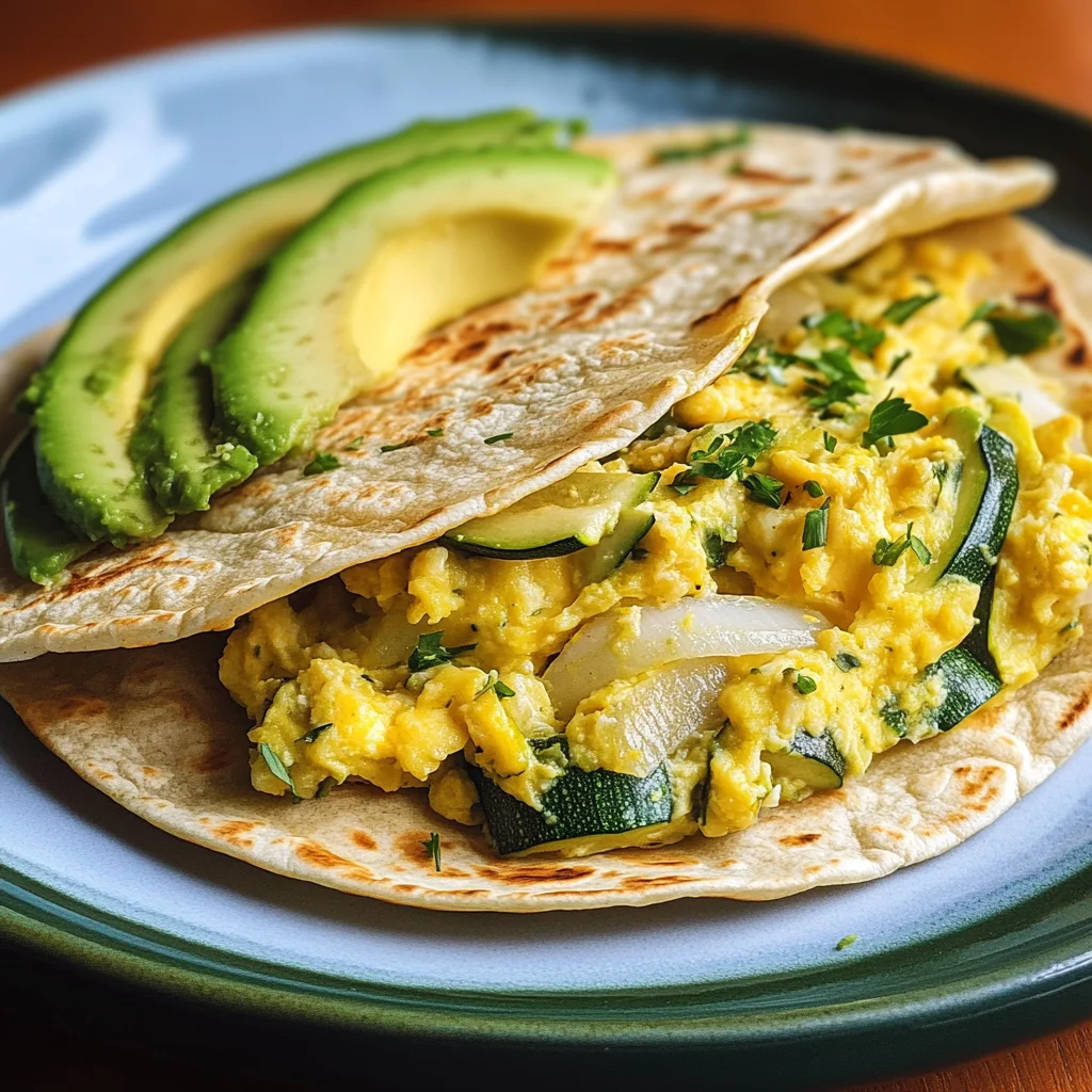 Zucchini-Frühstücks-Tortillas