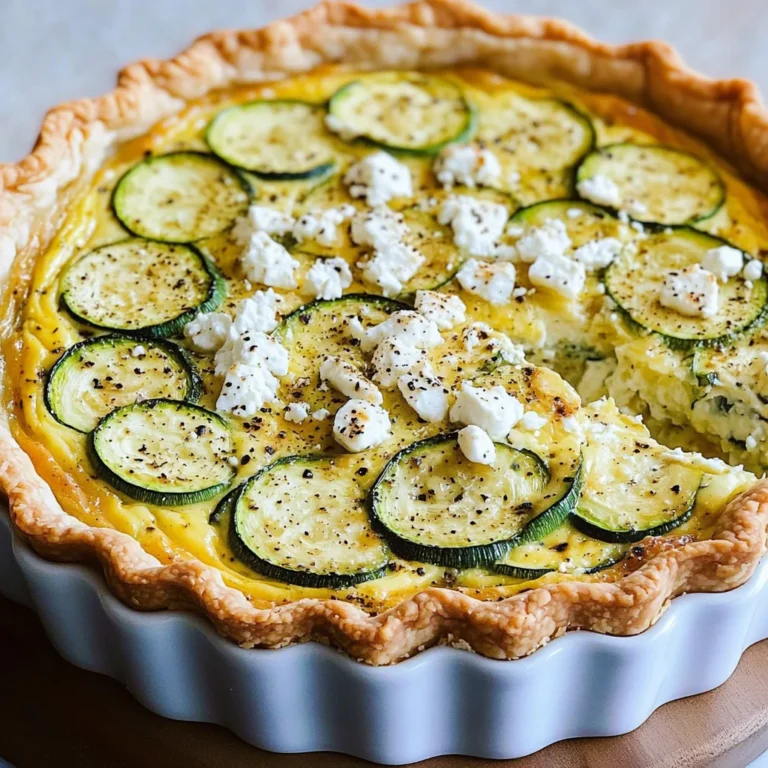 Zucchini-Quiche mit Feta