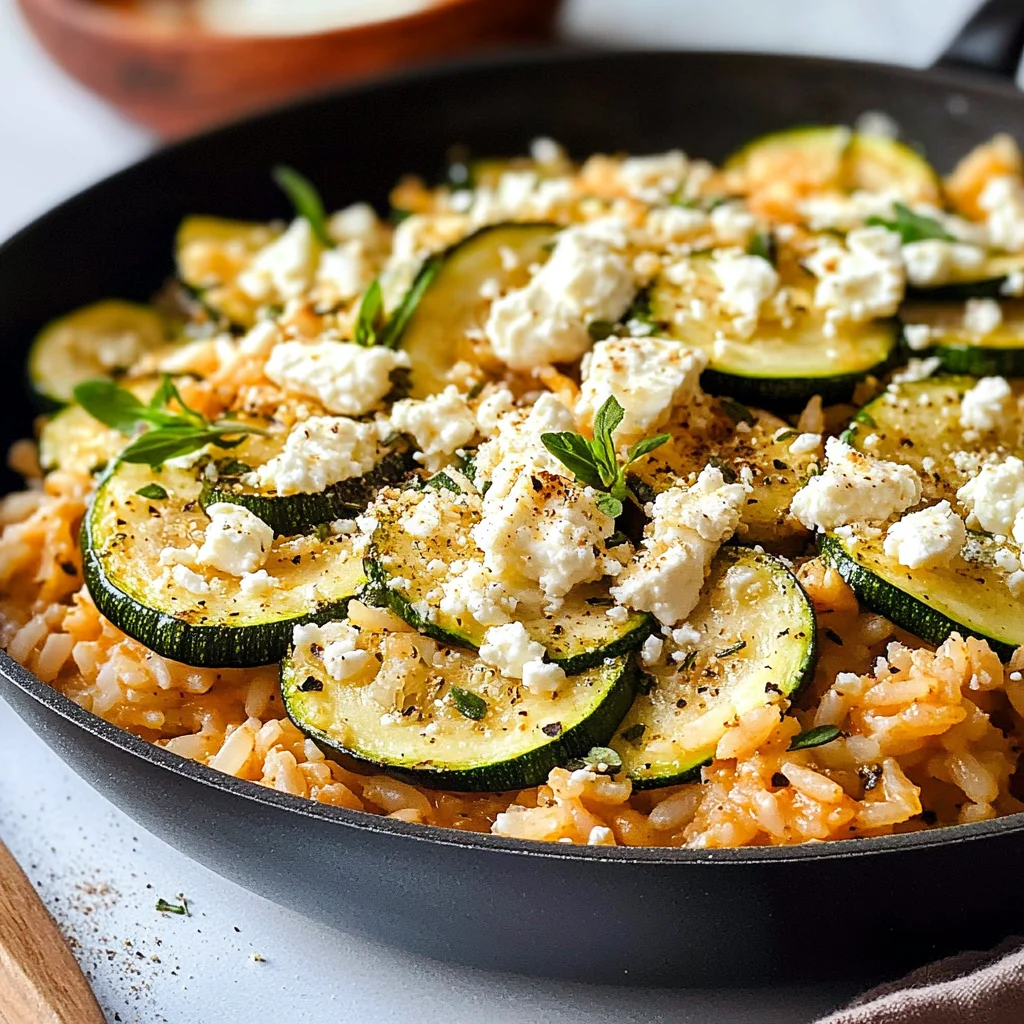 Zucchini-Reis-Pfanne