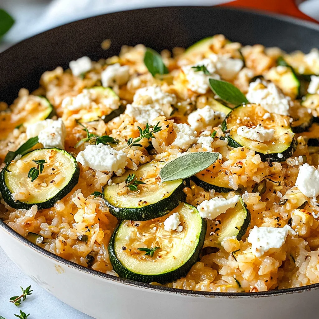Zucchini-Reis-Pfanne