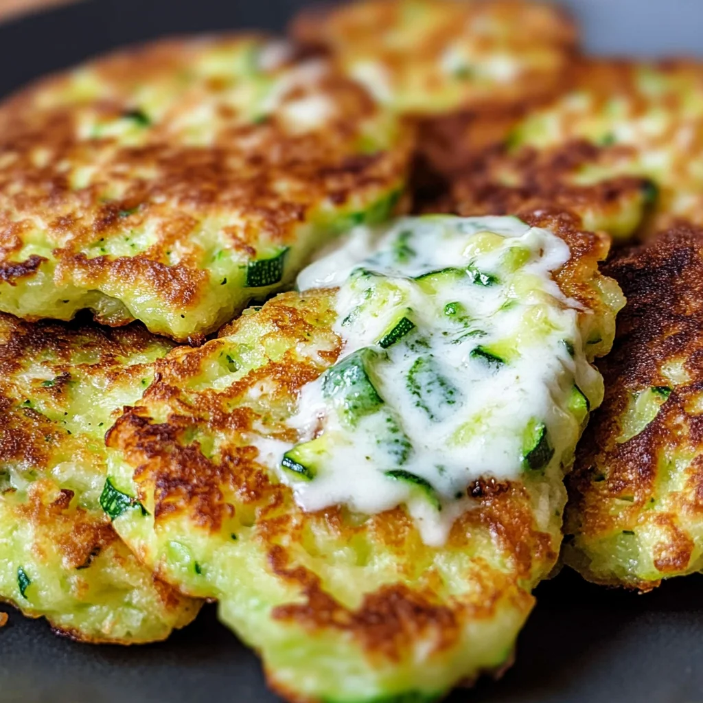 Wunderbar Zucchini Puffer Griechisch Bilder